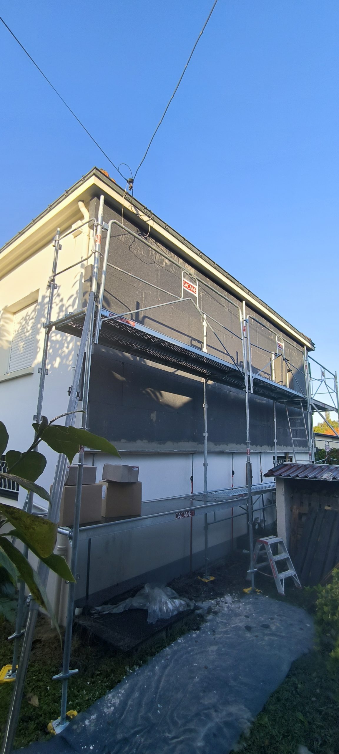 Isolation par l'extérieur d'une maison